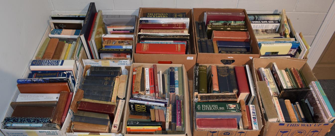 Eleven boxes of books including novels, geographical, ornithological and other reference etc - Image 3 of 3