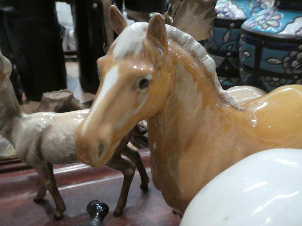 Beswick horses, pigs and deer including New Forest Pony, Palomino Cob and two foals, together with - Image 5 of 23