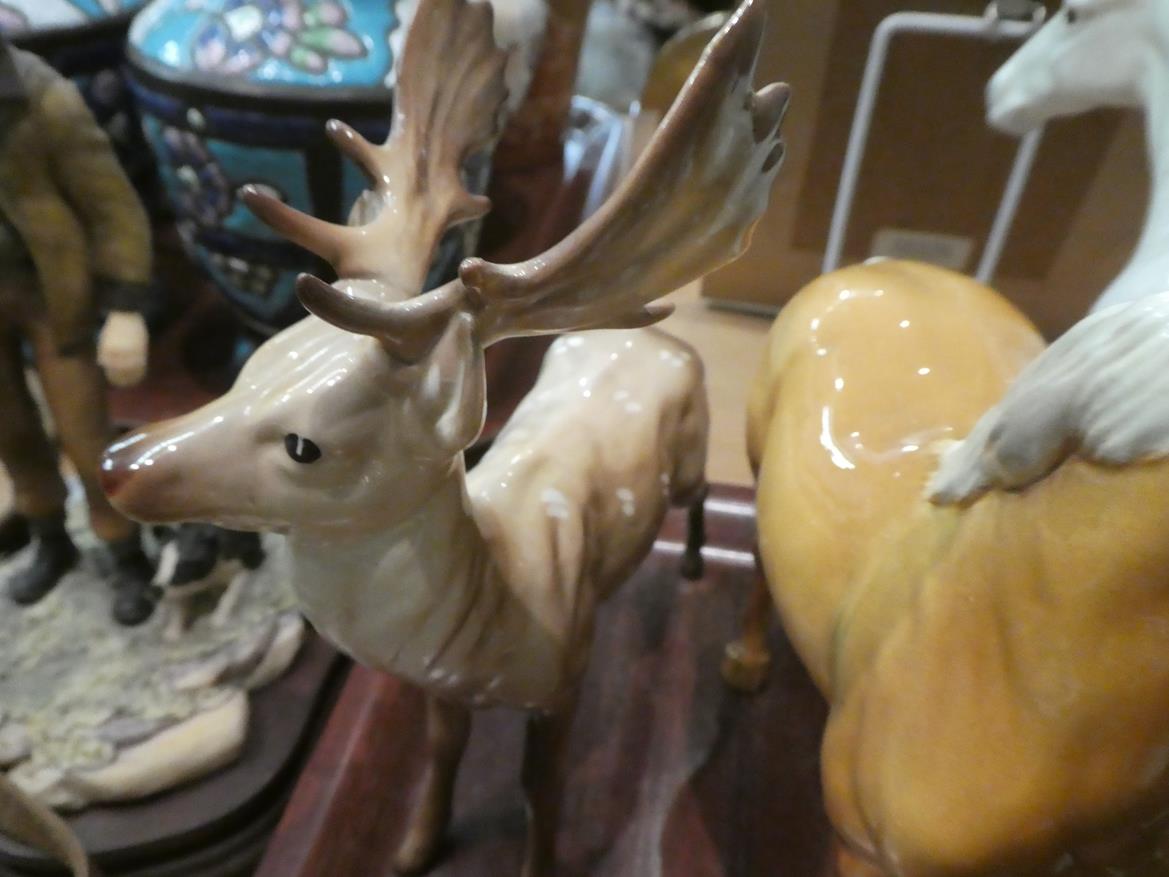 Beswick horses, pigs and deer including New Forest Pony, Palomino Cob and two foals, together with - Image 17 of 23