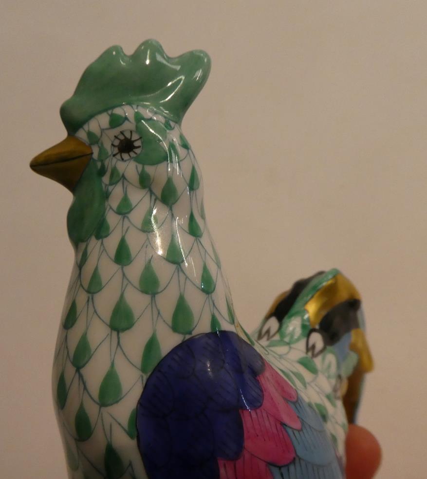 Three Herend porcelain models of animals, a similar Vista Alegre model of a duck, a Herend - Image 7 of 33