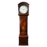 An Irish Mahogany Eight Day Longcase Clock, signed Edwd Hawkesworth, Cork, early 19th century,