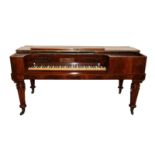 An Early Victorian Rosewood Cased Square Piano, by Collard & Collard, numbered 8471, circa 1850, the