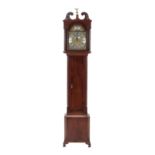 A Scottish Mahogany Eight Day Longcase Clock, signed Robt Clydsdale, Edinburgh, circa 1780, swan