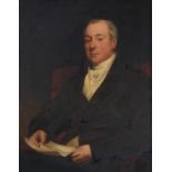 Follower of Sir Thomas Lawrence (1769-1830) Portrait of Leonard Currie of Stanlake by repute, half