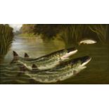 A Roland Knight (fl.1879-1921) ''Two to one bar one - Pike and Roach'' Signed, inscribed verso,