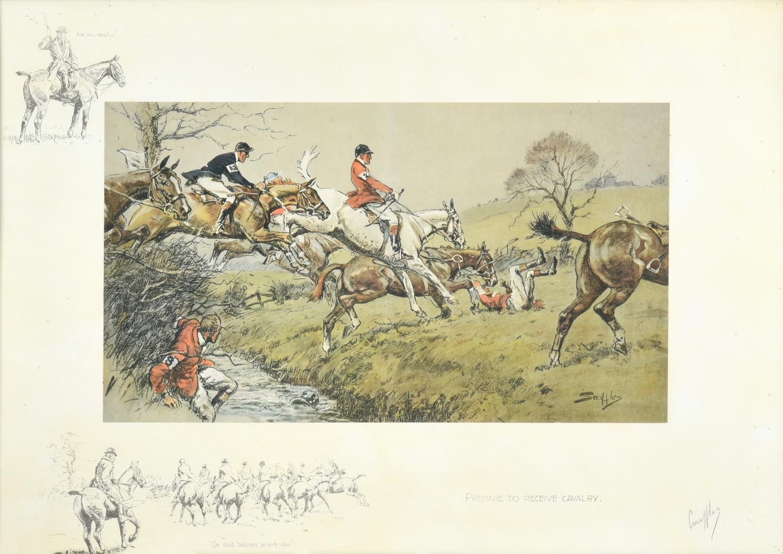 Charles Johnson Payne ''Snaffles'' (1884-1967) ''Prepare to receive Cavalry'' Signed, with the