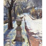 Dame Laura Knight RA, RWS, RE, RWA, PSWA, DBE (1877-1970) ''The Old Garden'' Signed, oil on