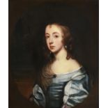 Follower of Sir Anthony Van Dyck (1599-1641) Portrait of a young lady, head and shoulders, wearing a