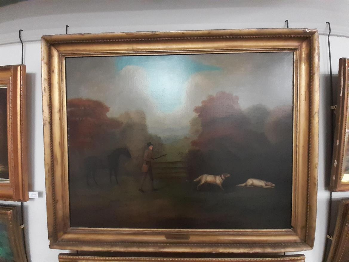 Style of John Nost Sartorius (1759-1828) Hunt and hounds on the scent in an extensive landscape - Image 2 of 2