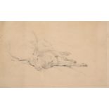 Sir Edwin Henry Landseer RA (1802-1873) Study of a dead stag Pencil, 15.5cm by 25cm Provenance: