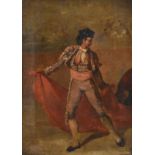 Spanish School (19th century) The Matador performing Indistinctly inscribed and dated 1860, oil on