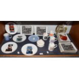 Royal Mail fine porcelain collector plates depicting stamps, mugs, Wedgwood collector plates