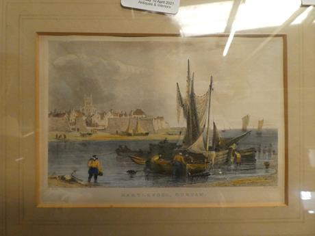 A collection of 19th century prints, maps and photographs framed and glazed, to include Frank Meadow - Image 10 of 20