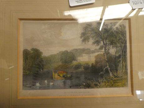 A collection of 19th century prints, maps and photographs framed and glazed, to include Frank Meadow - Image 11 of 20