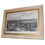 After Francis Grant, the Meeting of the Royal Hounds on Ascot Heath, print, 49cm by 76cm