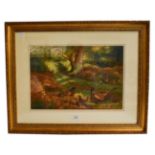 After Archibald Thorburn FZS (1860-1935), Pheasants in woodland, bears signature and date 1901,