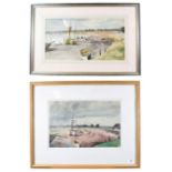 Joseph Pighills (1902-1984) ''Boats at Maldon, Essex'' Signed and dated (19)64, mixed media,