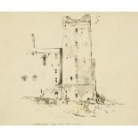 Frederick (Fred) Lawson (1888-1968) ''Bolton Castle'' Signed, inscribed and dated June 1936,