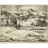 Sir Leslie Matthew Ward (1851-1922) ''The Langdales from Tarn Hows'' Signed and inscribed in pencil,