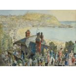 Frederick (Fred) Cecil Jones RBA (1891-1966) ''Scarborough'' Signed, inscribed and dated 1950, mixed