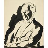 Jacob Kramer (1892-1962) ''Walford Hyden'', half length portrait Signed in pencil, inscribed in ink,