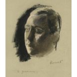 Jacob Kramer (1892-1962) "The Yorkshireman" Signed and inscribed, charcoal and chalk