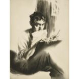 Edward Hill Lacey (1892-1967) ''The Drypointer'' (1930) Signed and inscribed in pencil to margin,