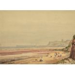 Joseph Appleyard (1908-1960) ''The Beach, Whitby'' Signed, inscribed verso, watercolour laid down,