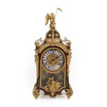 A Louis XV Style ''Boulle'' Striking Bracket Clock, late 19th century, the elaborate faux