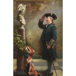 Albert William Holden (Professor) (1848-1932) ''Saluting the Admiral'' Signed and indistinctly dated