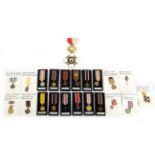 A Collection of Twenty One Miniature Medals, mainly Imperial German, including Hindenburg Crosses