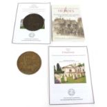 Two First World War Memorial Plaques, to:- ERNEST SEEL, with photocopied research material and a