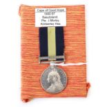 A Cape of Good Hope General Service Medal, with clasp BASUTOLAND, awarded to PTE.MOREY..KIMBERLEY