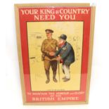 A First World War Recruiting Poster - Lawson Wood, ''A Chip Of the Old Block'', ''Your King &