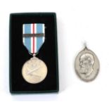 A British Army of the Rhine Medal, with clasp BERLIN AIRLIFT, in box of issue; an Alfred Krupp