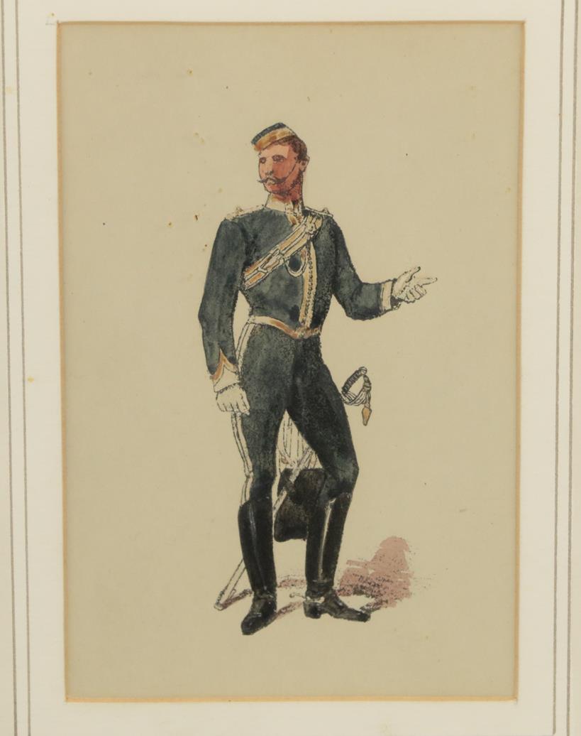 C Clarke - 17th Duke of Cambridge's Own Lancers, signed and dated (18)95, watercolour, 14cm by 19. - Image 3 of 4