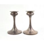 A Pair of George V Silver Candlesticks, by S Blanckensee and Son Ltd, Birmingham, 1923, in the