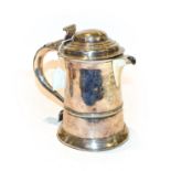 A Silver Hot-Water Jug, With London Assay Office Mark and Case Number 9397 and Cancelled Marks for