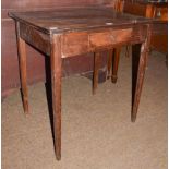 A Georgian mahogany single-drawer side table, 76cm by 56cm by 77cm