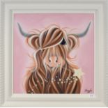 Jennifer Hogwood (Contemporary) ''Making a Wish II'' Signed, inscribed verso, mixed media on canvas,