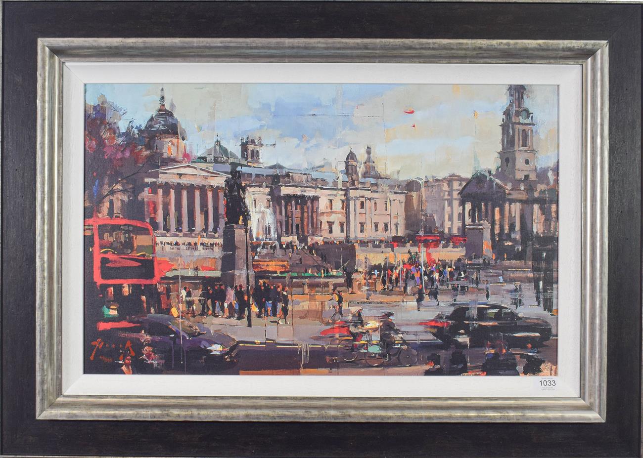 Christian Hook (Contemporary) ''Trafalgar Square'' Signed and numbered 64/295, giclee print on