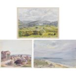 J McCulloch (20th Century) ''Kettleness Park''' Signed and dated 19(46) inscribed recto and