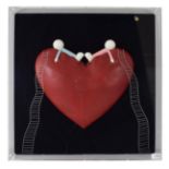 Doug Hyde (Contemporary) ''High on Love'' Edition 95/150, mixed media in perspex frame 60cm by