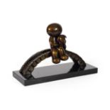 Doug Hyde (b.1972) ''Watching the World Go By'' Signed and numbered 184/250, bronze on a granite