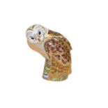 Royal Crown Derby Imari: Barn Owl, limited edition 140 of 300, signed by Hugh Gibson and with gold