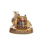 Royal Crown Derby: Russian Walrus paperweight, with gold stopper and certificate, No. 390/1500,