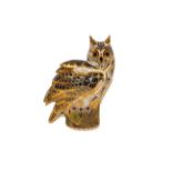 Royal Crown Derby Imari: Long Eared Owl, limited edition 217 of 300, signed by Hugh Gibson and