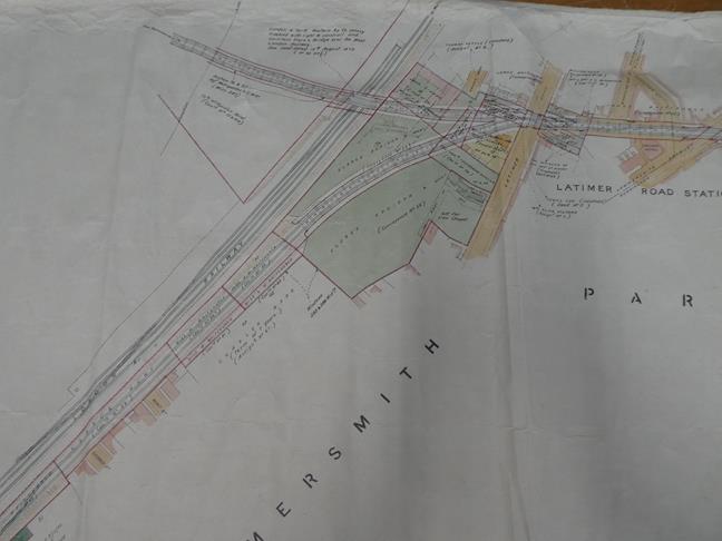 Hammersmith & City Railway Plan No.1 surveyed Jan 1879 by A Webster, 66ft to 1in illustrating the - Image 13 of 20