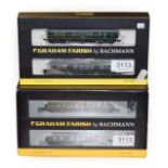 Graham Farish N Gauge 371886 Class 108 Three Car DMU (E box E-G) together with 371500 Class 101