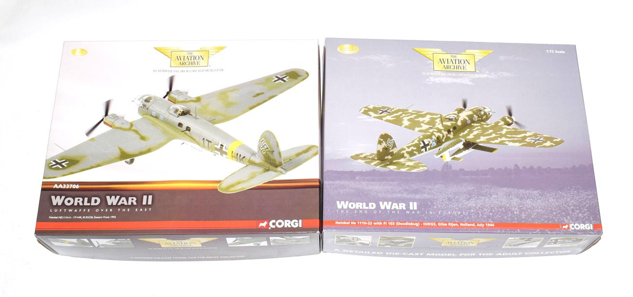 Corgi Aviation Archive 1:72 Scale Two Heinkel He111s AA33706 Eastern Front 1942 and AA33707 with